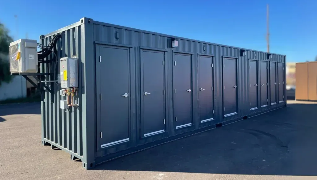 Portable bathroom rental
